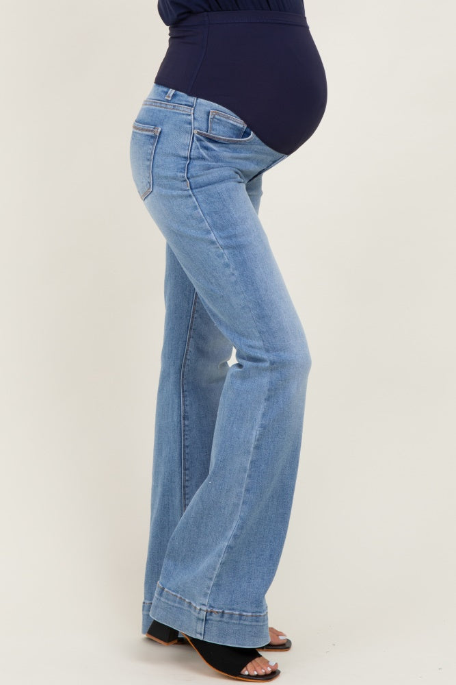 Medium High Rise Flare Maternity Jeans