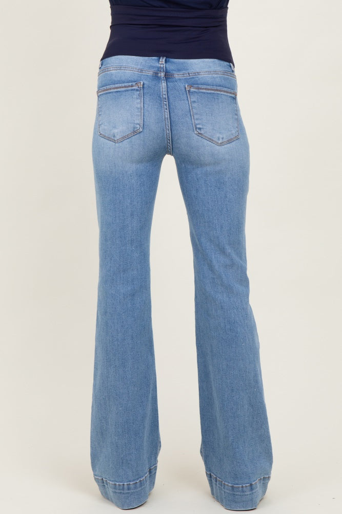Medium High Rise Flare Maternity Jeans