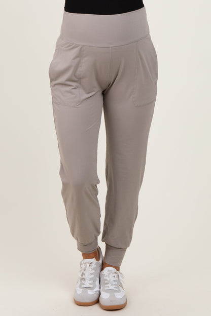 Light Grey Maternity Joggers