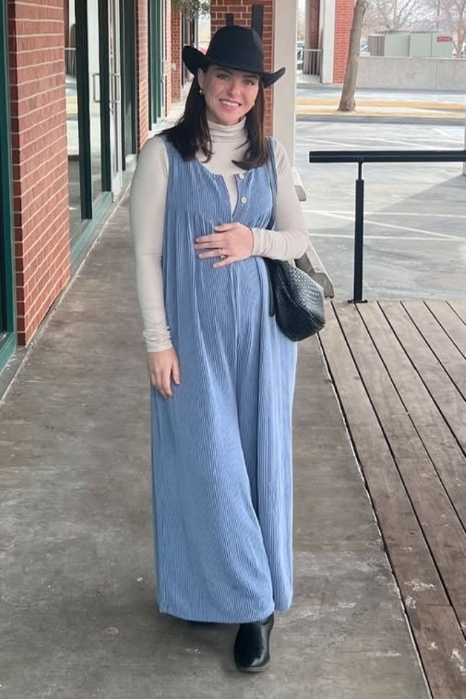 Cream Brushed Knit Basic Turtleneck Maternity Top