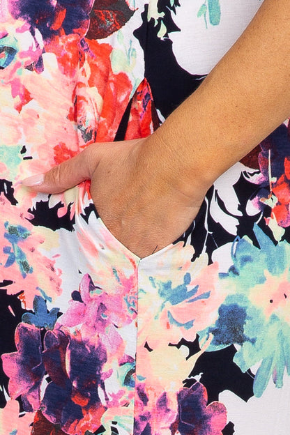 PinkBlush Navy Abstract Floral Sleeveless Maternity Maxi Dress