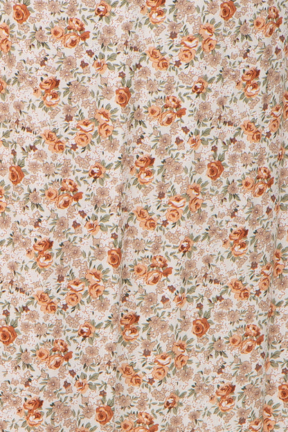 Taupe Floral Off Shoulder Long Sleeve Maternity Maxi Dress