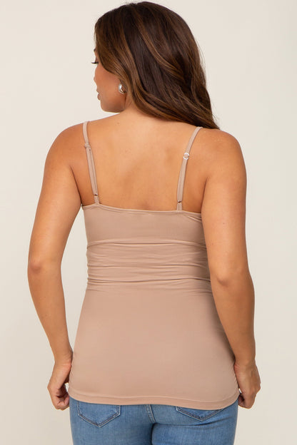 Taupe Soft Basic Maternity Cami