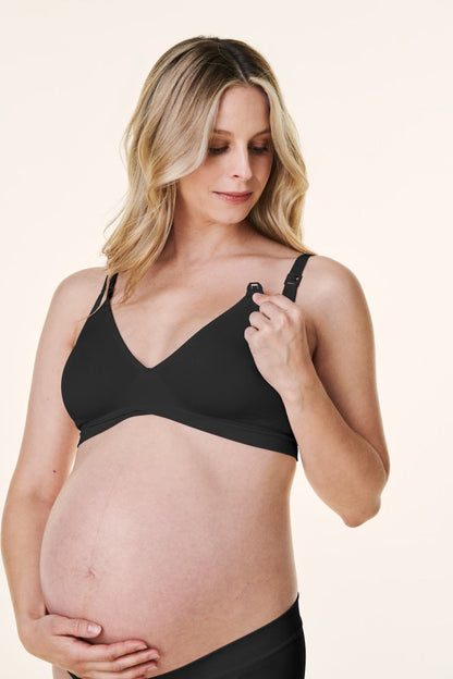 Black Bravado V-Neck Maternity Nursing Bra